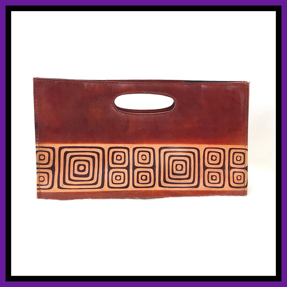 Hand Tooled Leather Purse - Picture 1 of 8